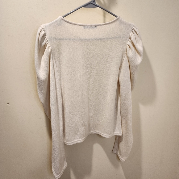 ZARA Cream Puff long sleeves Casual Top Size M - Picture 5 of 10